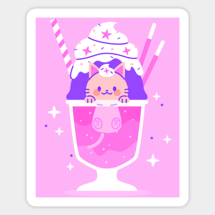 Kawaii Kitty Soda Sticker